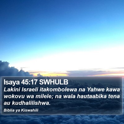 Isaya 45:17 SWHULB Bible Verse Image