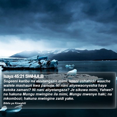 Isaya 45:21 SWHULB Bible Verse Image
