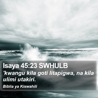 Isaya 45:23 SWHULB Bible Verse Image