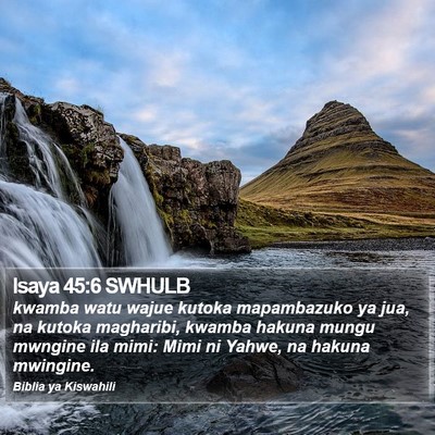 Isaya 45:6 SWHULB Bible Verse Image