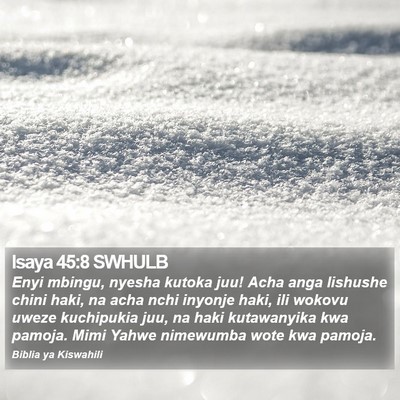 Isaya 45:8 SWHULB Bible Verse Image