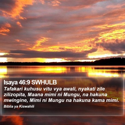 Isaya 46:9 SWHULB Bible Verse Image