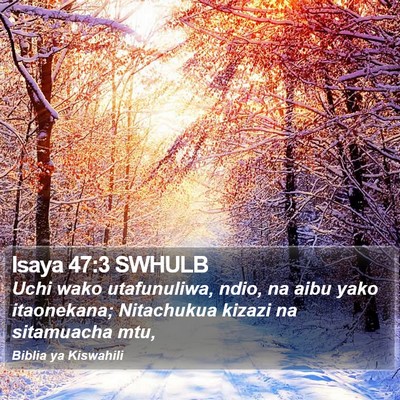 Isaya 47:3 SWHULB Bible Verse Image
