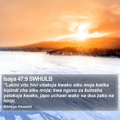Isaya 47:9 SWHULB Bible Verse Image