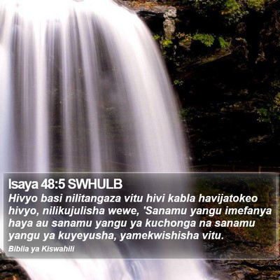 Isaya 48:5 SWHULB Bible Verse Image