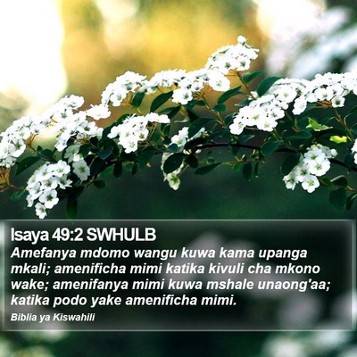 Isaya 49:2 SWHULB Bible Verse Image