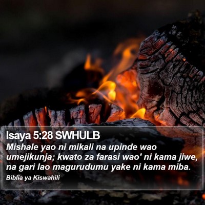 Isaya 5:28 SWHULB Bible Verse Image