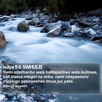 Isaya 5:6 SWHULB Bible Verse Image