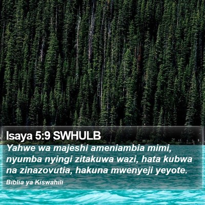Isaya 5:9 SWHULB Bible Verse Image
