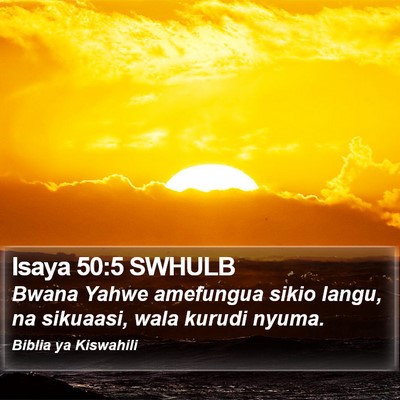 Isaya 50:5 SWHULB Bible Verse Image