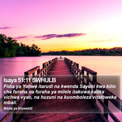 Isaya 51:11 SWHULB Bible Verse Image