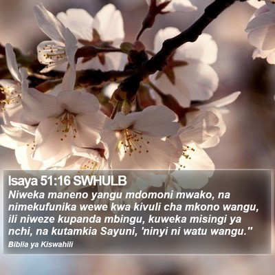 Isaya 51:16 SWHULB Bible Verse Image