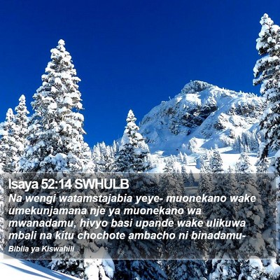 Isaya 52:14 SWHULB Bible Verse Image