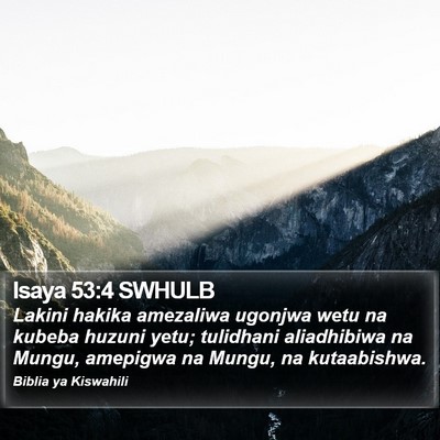Isaya 53:4 SWHULB Bible Verse Image