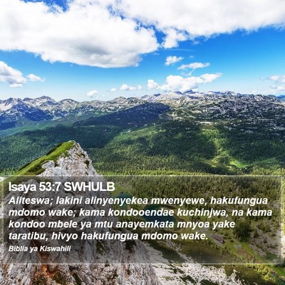 Isaya 53:7 SWHULB Bible Verse Image