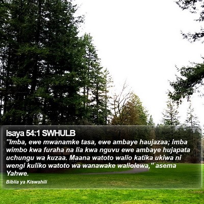 Isaya 54:1 SWHULB Bible Verse Image