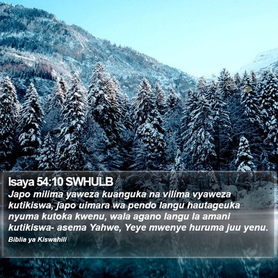 Isaya 54:10 SWHULB Bible Verse Image