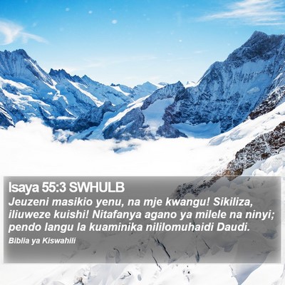 Isaya 55:3 SWHULB Bible Verse Image