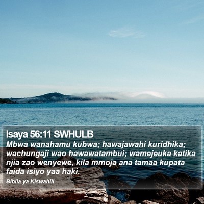 Isaya 56:11 SWHULB Bible Verse Image
