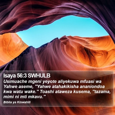 Isaya 56:3 SWHULB Bible Verse Image