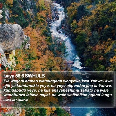 Isaya 56:6 SWHULB Bible Verse Image