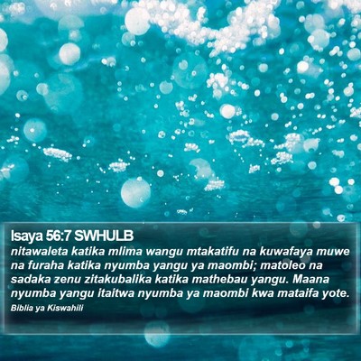 Isaya 56:7 SWHULB Bible Verse Image
