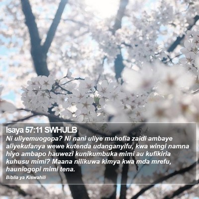 Isaya 57:11 SWHULB Bible Verse Image