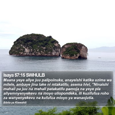 Isaya 57:15 SWHULB Bible Verse Image