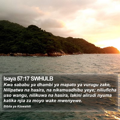 Isaya 57:17 SWHULB Bible Verse Image