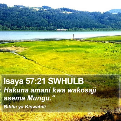 Isaya 57:21 SWHULB Bible Verse Image
