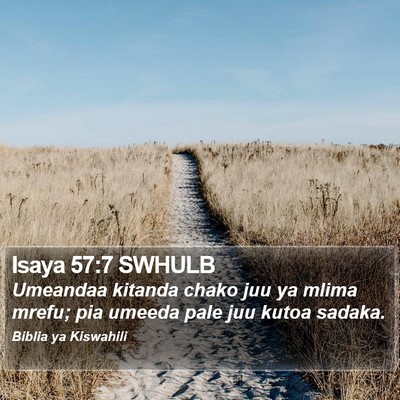 Isaya 57:7 SWHULB Bible Verse Image