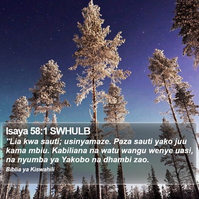 Isaya 58:1 SWHULB Bible Verse Image