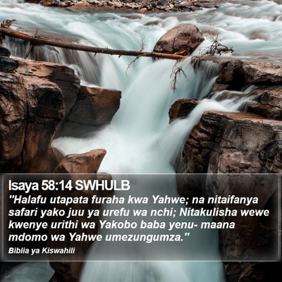 Isaya 58:14 SWHULB Bible Verse Image