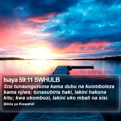 Isaya 59:11 SWHULB Bible Verse Image