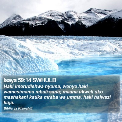 Isaya 59:14 SWHULB Bible Verse Image