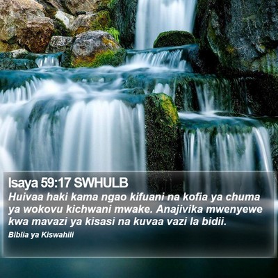 Isaya 59:17 SWHULB Bible Verse Image