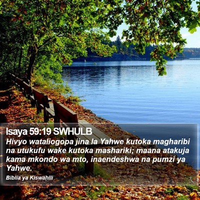 Isaya 59:19 SWHULB Bible Verse Image