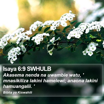 Isaya 6:9 SWHULB Bible Verse Image