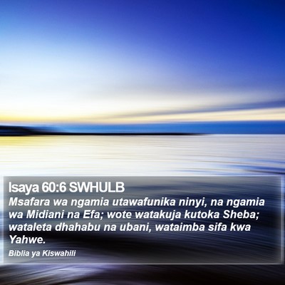 Isaya 60:6 SWHULB Bible Verse Image