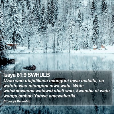 Isaya 61:9 SWHULB Bible Verse Image