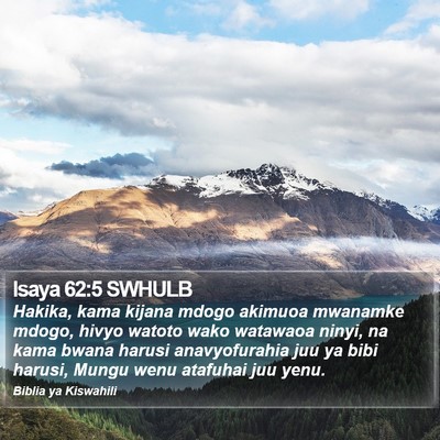 Isaya 62:5 SWHULB Bible Verse Image