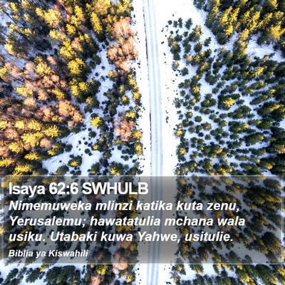 Isaya 62:6 SWHULB Bible Verse Image
