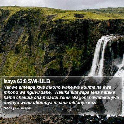 Isaya 62:8 SWHULB Bible Verse Image