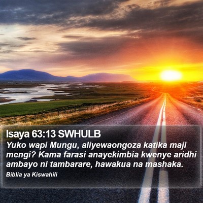 Isaya 63:13 SWHULB Bible Verse Image