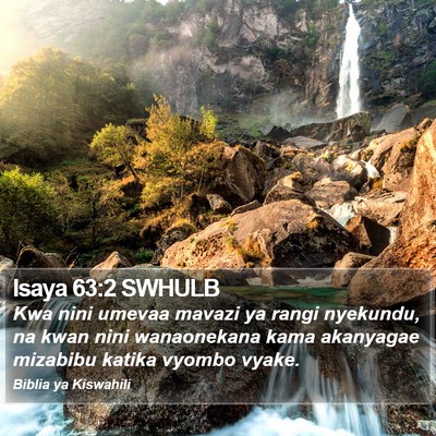 Isaya 63:2 SWHULB Bible Verse Image