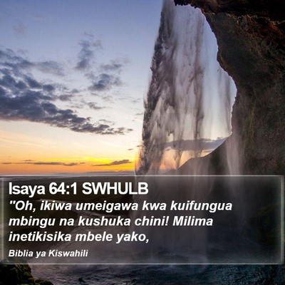 Isaya 64:1 SWHULB Bible Verse Image