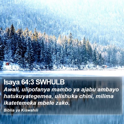 Isaya 64:3 SWHULB Bible Verse Image