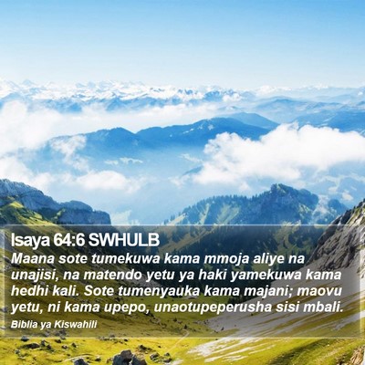 Isaya 64:6 SWHULB Bible Verse Image