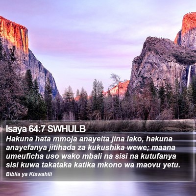 Isaya 64:7 SWHULB Bible Verse Image