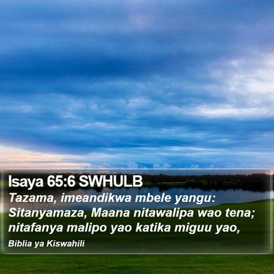 Isaya 65:6 SWHULB Bible Verse Image